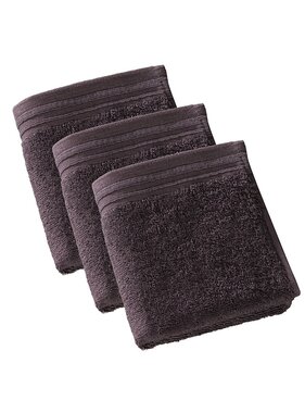 De Witte Lietaer Gastendoekjes Imagine Fudge Brown 30 x 50 cm set 3 stuks Katoen
