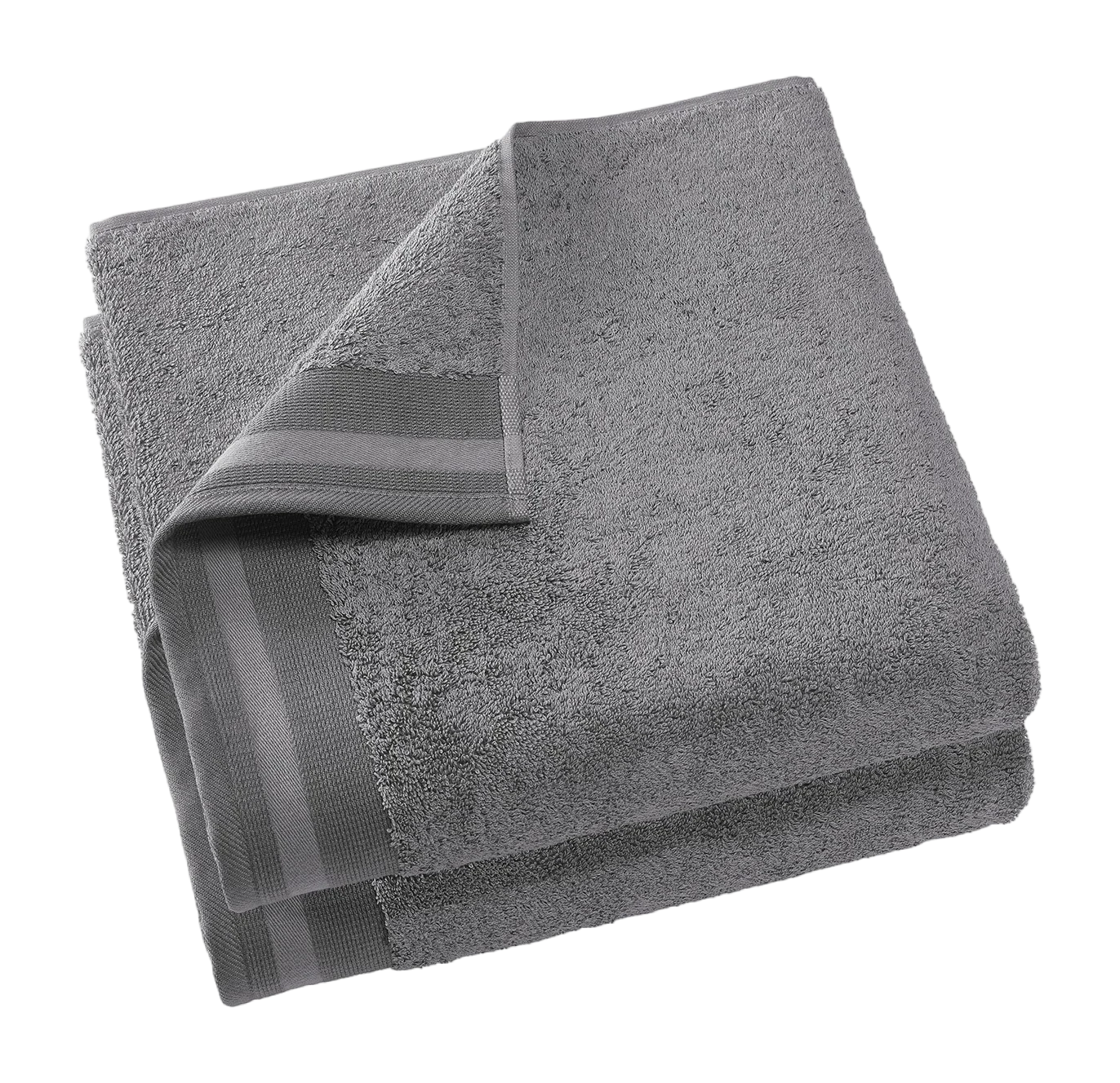 De Witte Lietaer Kitchen Towel Contessa Steel Grey - Set of 2 - 60 x 60 cm - Grey - Cotton