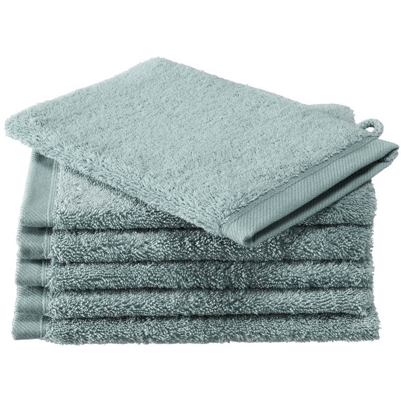 De Witte Lietaer Washandjes Contessa Oxyde - 6 stuks - 16 x 21 cm - Blauw - Katoen