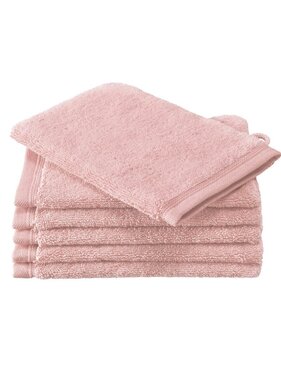 De Witte Lietaer Washandjes Contessa Pearl Pink 6 stuks 16 x 21 cm Katoen