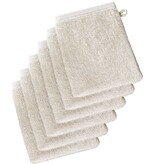 De Witte Lietaer Imagine Birch Beige Washcloths - 16.5 x 22 cm - Pack of 6 - Beige - Cotton