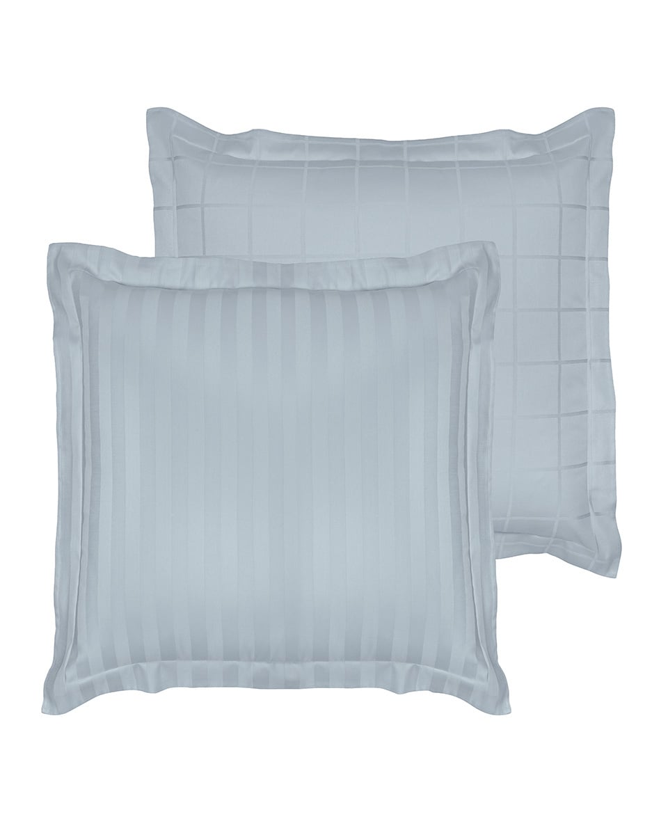 De Witte Lietaer Kussensloop Zygo Ice Blue - 50 x 70 cm - Blauw - Katoen Satijn