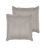 De Witte Lietaer Kussensloop Zygo Atmosphere- 50 x 70 cm - Grijs - Katoen Satijn