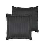 De Witte Lietaer Kussensloop Zygo Ebony - 60 x 70 cm - Zwart - Katoen Satijn