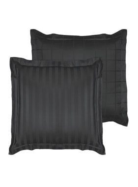De Witte Lietaer Kussensloop Zygo Ebony 60 x 70 cm Katoen Satijn