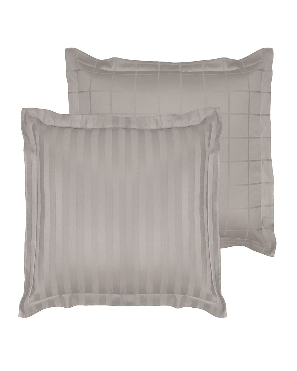 De Witte Lietaer Zygo Atmosphere Pillowcase - 60 x 70 cm - Grey - Cotton Satin