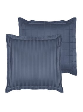De Witte Lietaer Kussensloop Zygo Indigo 60 x 70 cm Katoen Satijn