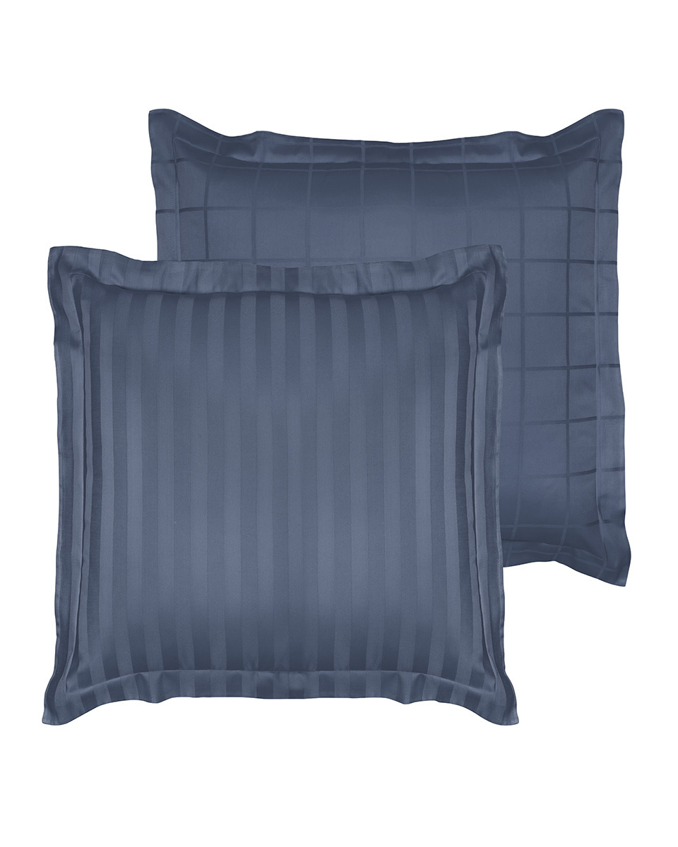 De Witte Lietaer Zygo Indigo Pillowcase - 60 x 70 cm - Blue - Cotton Satin
