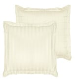 De Witte Lietaer Kussensloop Zygo Ivory - 60 x 70 cm - Wit - Katoen Satijn