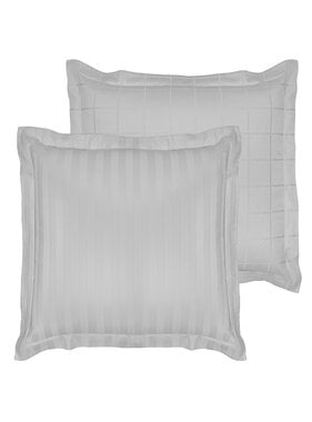 De Witte Lietaer Kussensloop Zygo Silver 63 x 63 cm Katoen Satijn