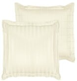 De Witte Lietaer Kussensloop Zygo Ivory - 63 x 63 cm - Wit - Katoen Satijn