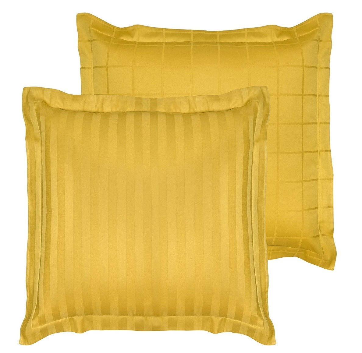 De Witte Lietaer Zygo Ochre Pillowcase - 63 x 63 cm - Yellow - Cotton Satin