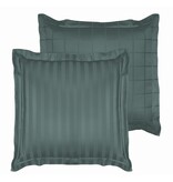 De Witte Lietaer Zygo Atlantic Pillowcase - 63 x 63 cm - Green - Cotton Satin