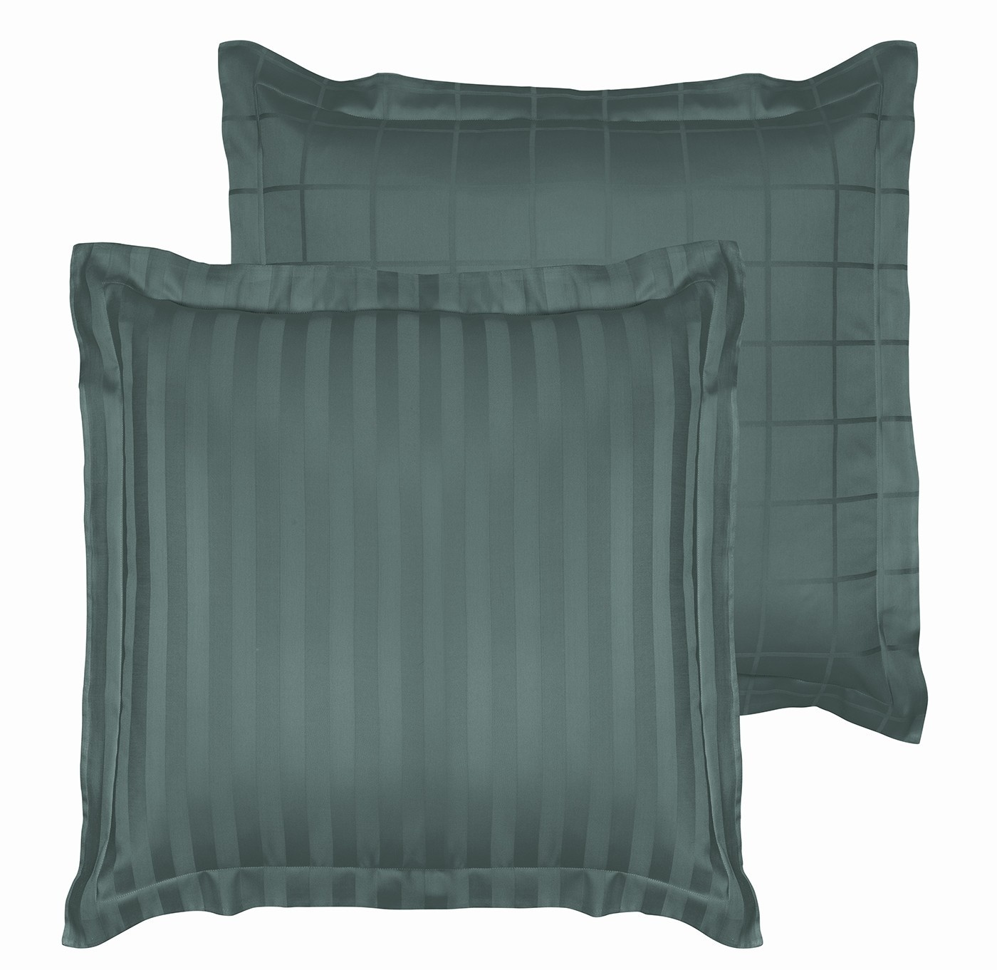 De Witte Lietaer Kussensloop Zygo Atlantic - 63 x 63 cm - Groen - Katoen Satijn