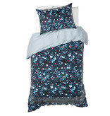 De Witte Lietaer Dekbedovertrek Arabella Powder Blue - 140 x 200/220 + 60 x 70 cm - Katoen Satijn