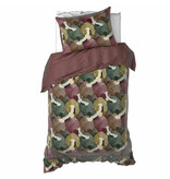 De Witte Lietaer Dekbedovertrek Goliath Bordeaux - 140 x 200/220 + 60 x 70 cm - Katoen Satijn