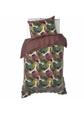 De Witte Lietaer Duvet cover Goliath Bordeaux 140 x 200/220 + 60 x 70 cm Cotton Satin