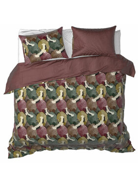 De Witte Lietaer Dekbedovertrek Goliath Bordeaux 260 x 240 + 2x 60 x 70 cm Katoen Satijn
