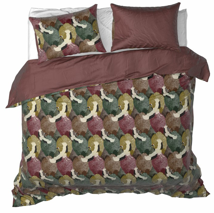 De Witte Lietaer Duvet cover Goliath Bordeaux - 260 x 240 + 2x 60 x 70 cm - Cotton Satin