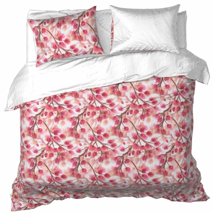 De Witte Lietaer Duvet Cover Ines Blushy Cheeks - 200 x 200/220 + 2x 60 x 70 cm - Cotton Satin