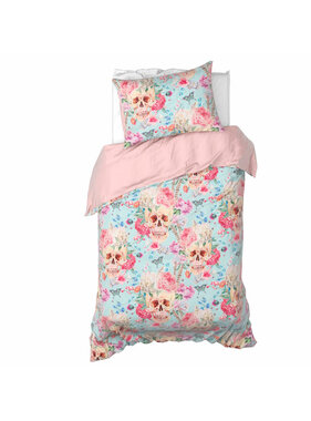 De Witte Lietaer Dekbedovertrek Mexicana Blush 140 x 200/220 + 60 x 70 cm Katoen Satijn