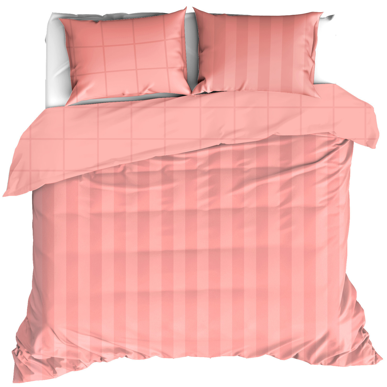 De Witte Lietaer Dekbedovertrek Zygo Blush - 200 x 200/220 + 2x 60 x 70 cm - Katoen Satijn