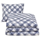 Moodit Dekbedovertrek Odil Andor Cosmic Cobalt - 140 x 200/220 + 60 x 70 cm - Blauw - Katoen