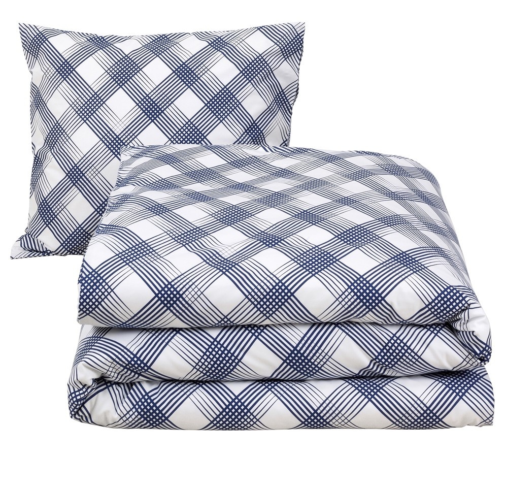 Moodit Dekbedovertrek Odil Andor Cosmic Cobalt - 140 x 200/220 + 60 x 70 cm - Blauw - Katoen
