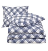 Moodit Dekbedovertrek Odil Andor Cosmic Cobalt - 200 x 200/220 + 2x 60 x 70 cm - Blauw - Katoen