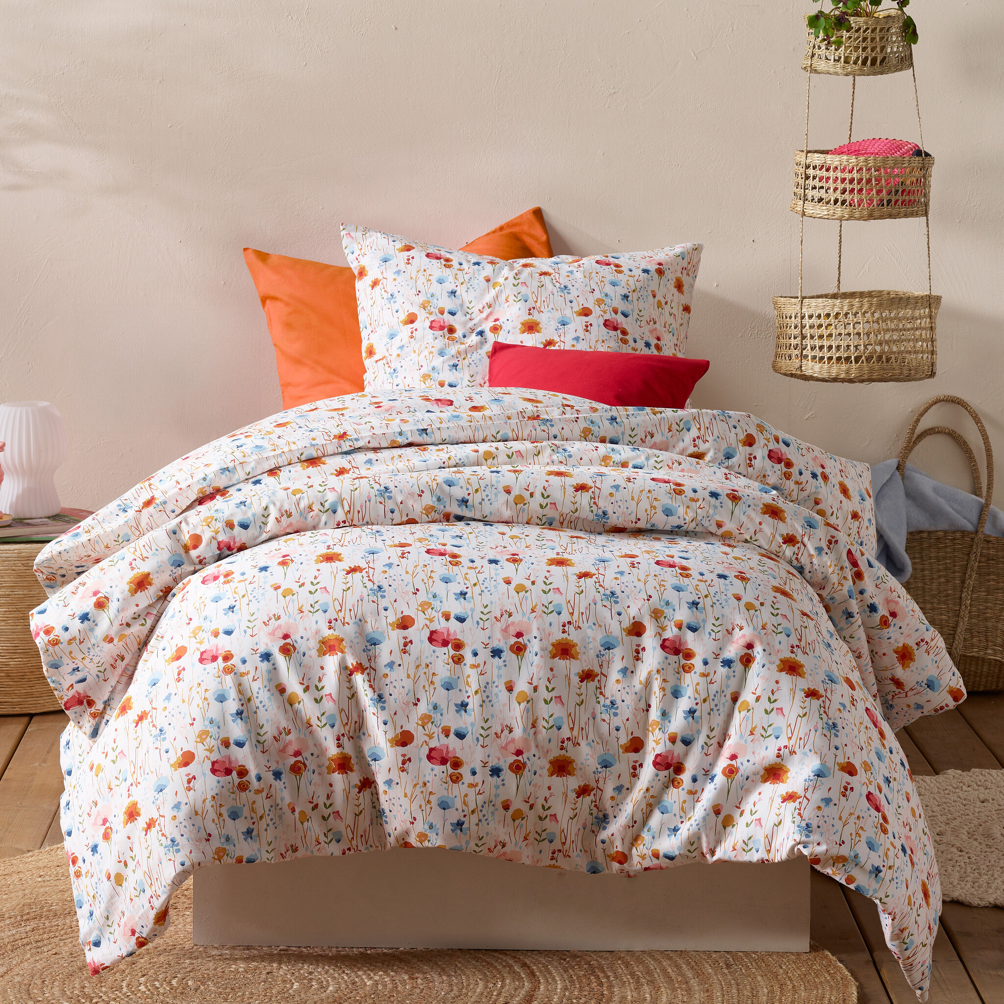 Moodit Duvet Cover Odil Anette Bloom Paradise - 140 x 200/220 + 60 x 70 cm - Multi - Cotton