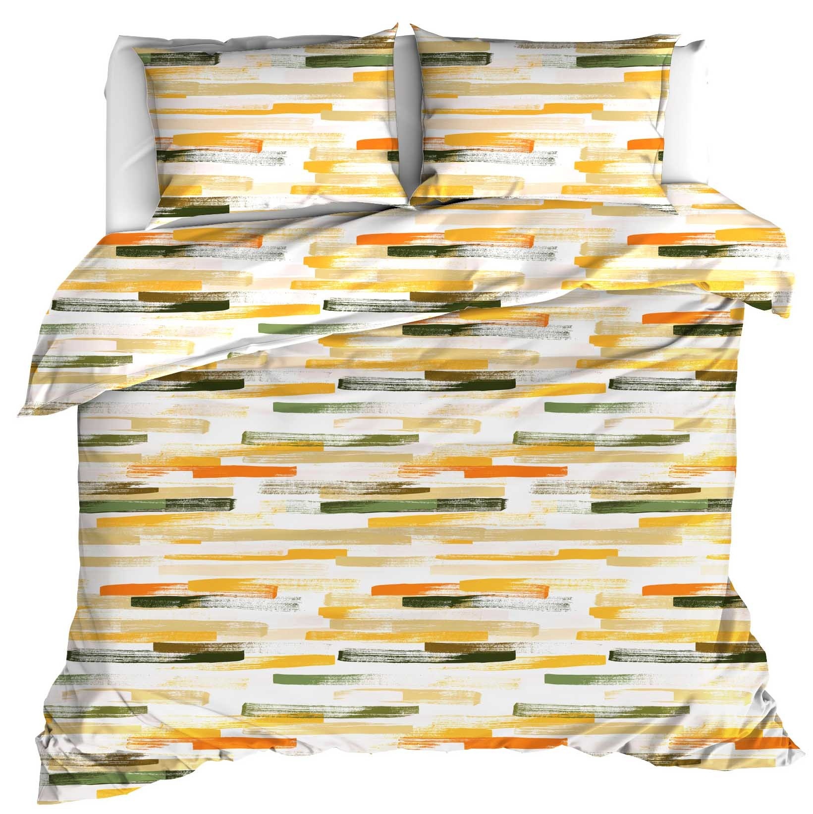 Moodit Dekbedovertrek Odil Flynn Sand - 240 x 220 + 2x 60 x 70 cm - Multkleur - Katoen