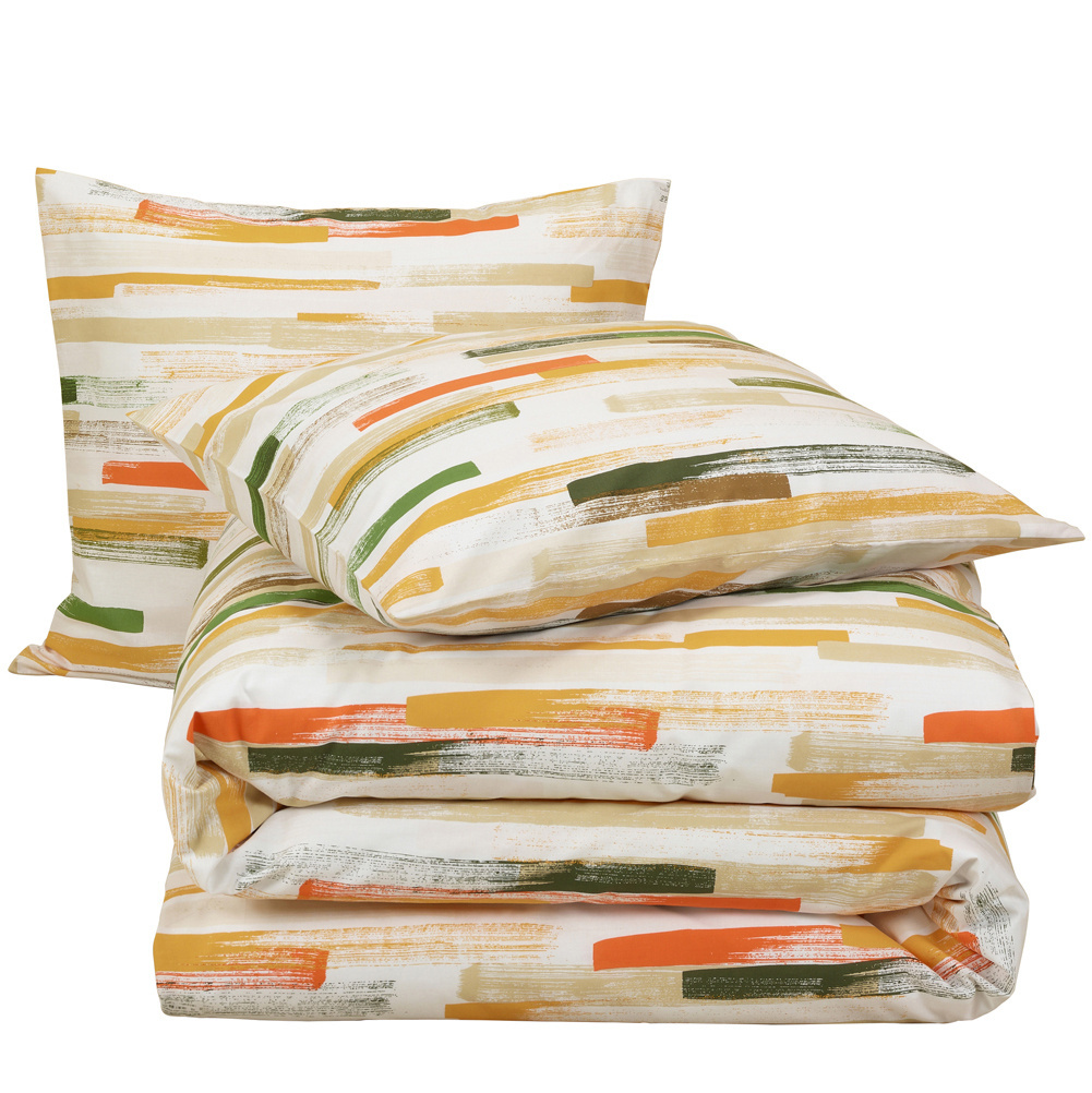 Moodit Dekbedovertrek Odil Flynn Sand - 260 x 240 + 2x 60 x 70 cm - Multikleur - Katoen