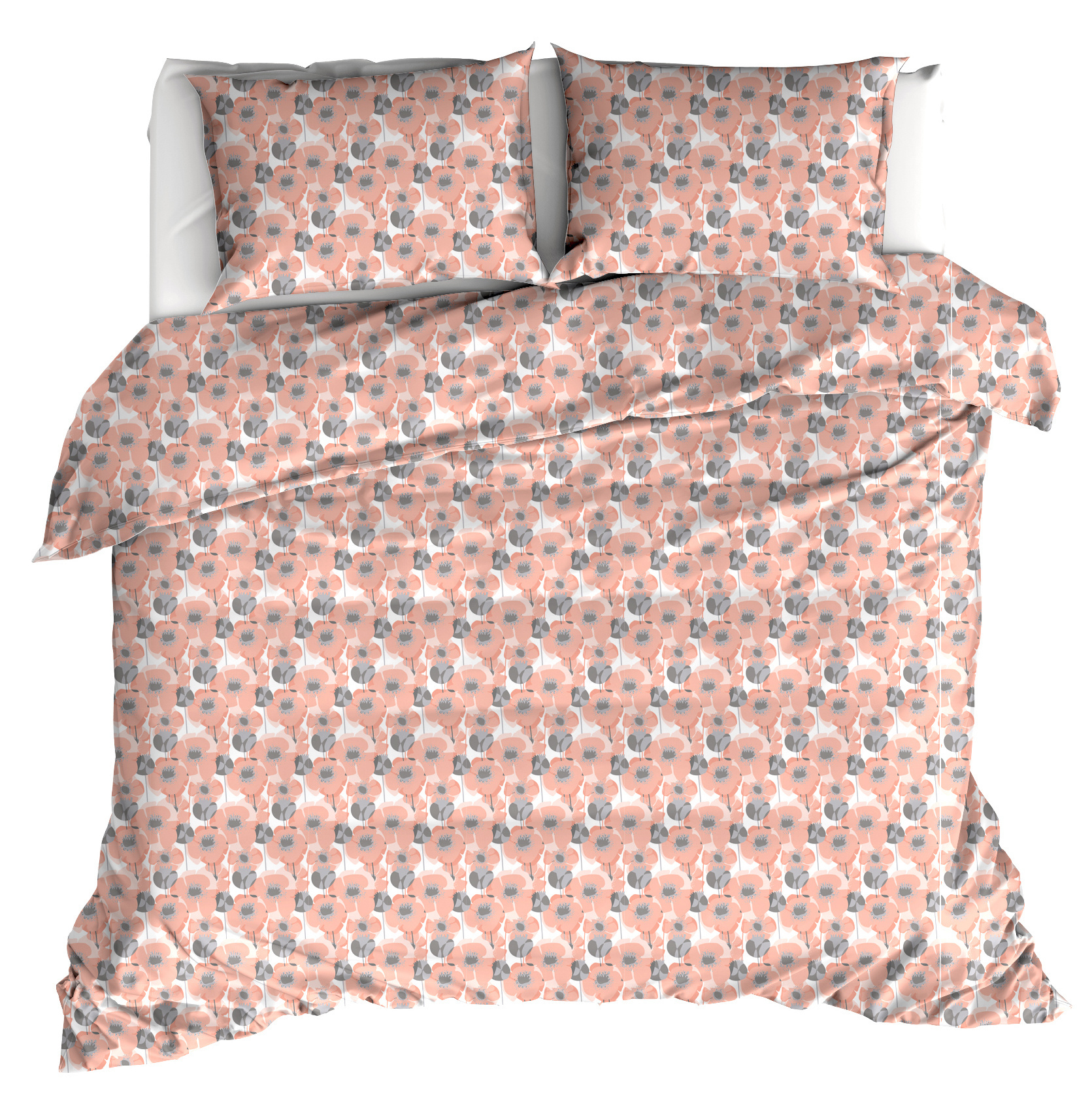 Moodit Dekbedovertrek Odil Monica Blush - 260 x 240 + 2x 60 x 70 cm - Roze - Katoen