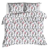 Moodit Dekbedovertrek Odil Regatta Mix - 240 x 220 + 2x 60 x 70 cm - Wit - Katoen