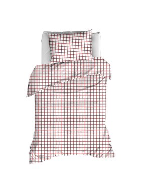 Moodit Duvet Cover Odil Rhombus Ruby Red 140 x 200/220 cm Cotton
