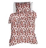 Moodit Dekbedovertrek Odil Zoe Wine Red - 140 x 200/220 + 60 x 70 cm - Katoen