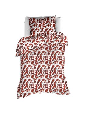 Moodit Dekbedovertrek Odil Zoe Wine Red 140 x 200/220 cm Katoen