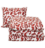 Moodit Dekbedovertrek Odil Zoe Wine Red - 140 x 200/220 + 60 x 70 cm - Katoen