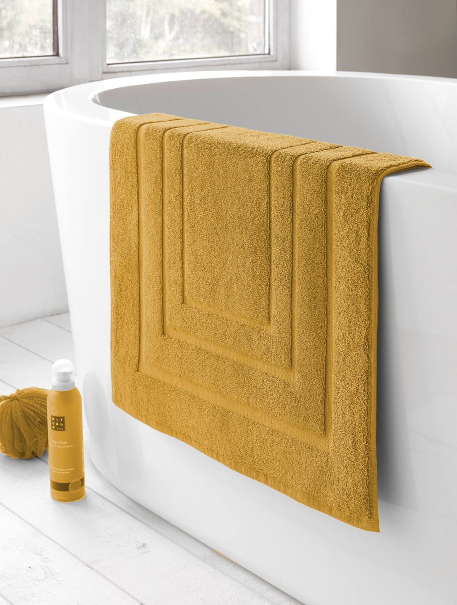 De Witte Lietaer Pacifique Golden Yellow Bath Mat - 50 x 75 cm - Yellow - Cotton