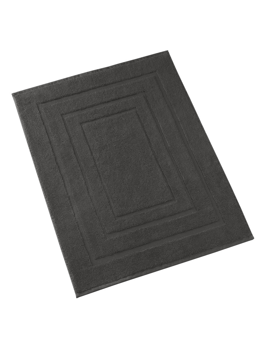 De Witte Lietaer Pacifique Ebony Bath Mat - 60 x 100 cm - Black - Cotton