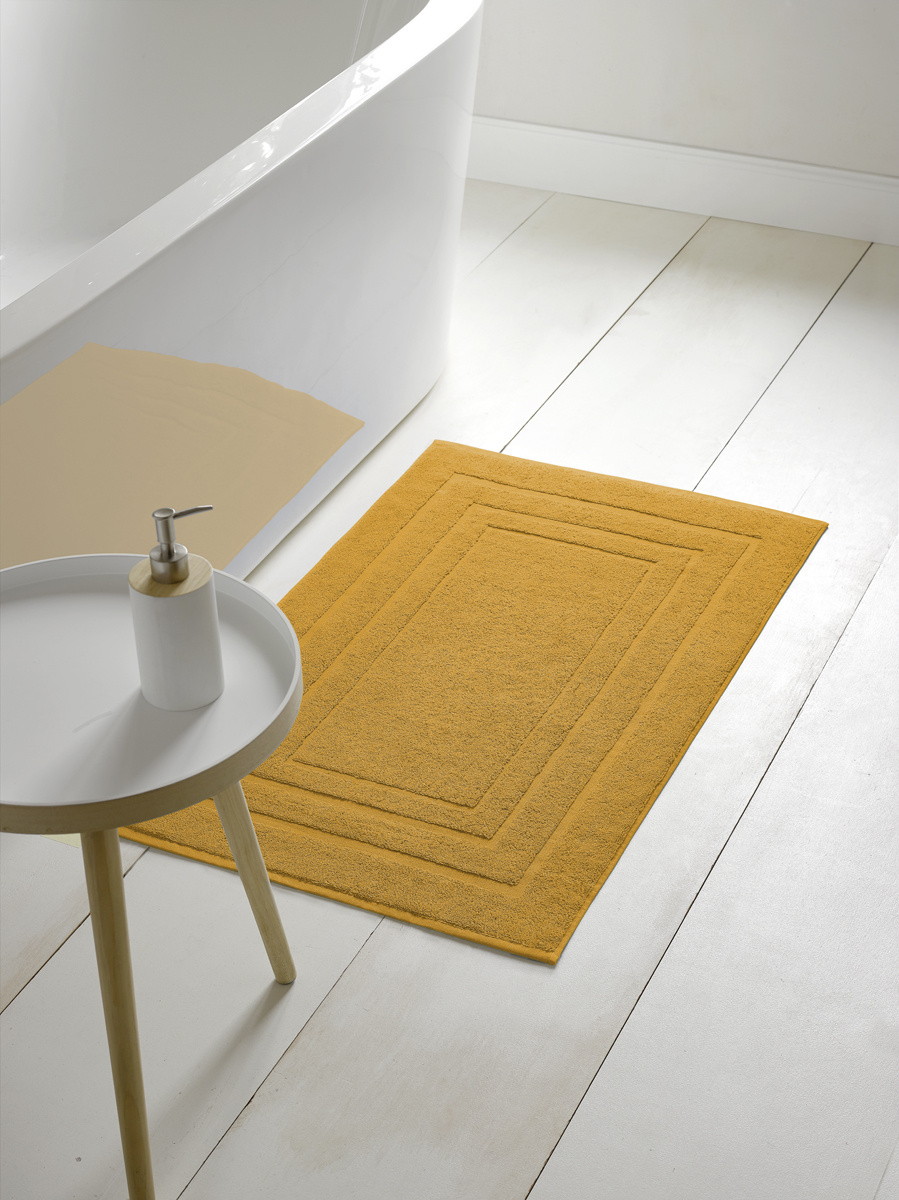 De Witte Lietaer Pacifique Golden Yellow Bath Mat - 60 x 100 cm - Yellow - Cotton