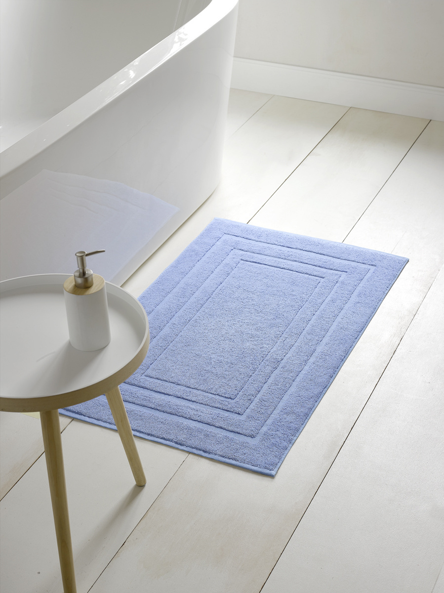 De Witte Lietaer Badmat Pacifique Sky Blue - 60 x 100 cm - Blauw  - Katoen