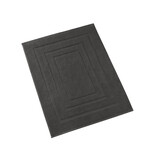 De Witte Lietaer Badmat Pacifique Ebony - 70 x 120 cm - Zwart - Katoen