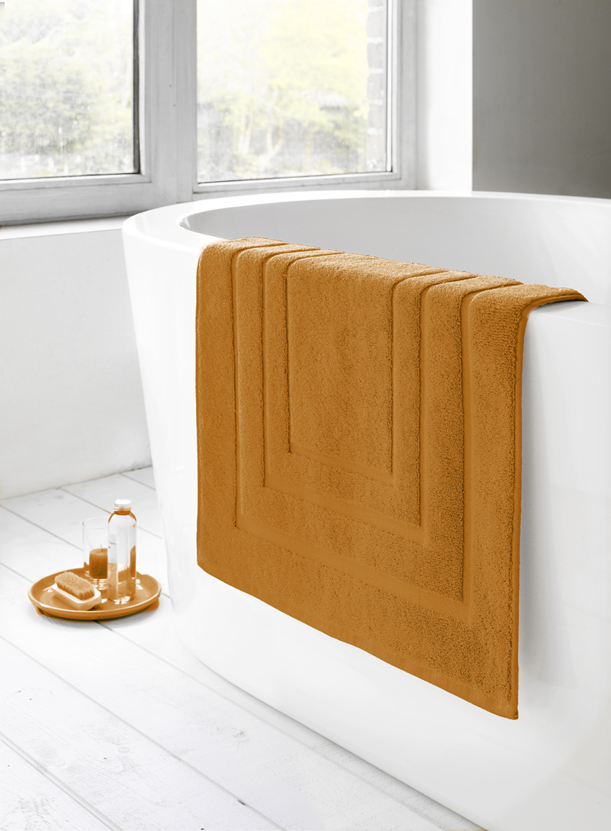 De Witte Lietaer Badmat Pacifique Copper - 70 x 120 cm - Oranje - Katoen