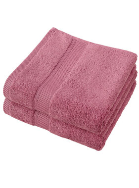 De Witte Lietaer Handdoek Stephanie Carmine Set 2 stuks 50 x 100 cm Katoen