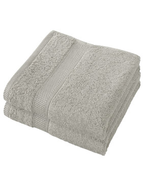De Witte Lietaer Handdoek Stephanie Dove Set 2 stuks 50 x 100 cm Katoen