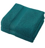 De Witte Lietaer Handdoek Stephanie Lake Green - Set 2 stuks - 50 x 100 cm - Groen - Katoen