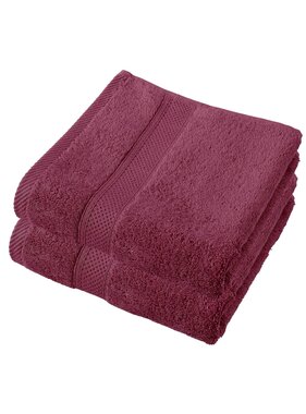 De Witte Lietaer Handdoek Stephanie Beet Red Set 2 stuks 50 x 100 cm Katoen