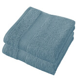 De Witte Lietaer Handdoek Stephanie Arctic - Set 2 stuks - 50 x 100 cm - Blauw - Katoen