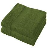 De Witte Lietaer Handdoek Stephanie Cactus - Set 2 stuks - 50 x 100 cm - Groen - Katoen